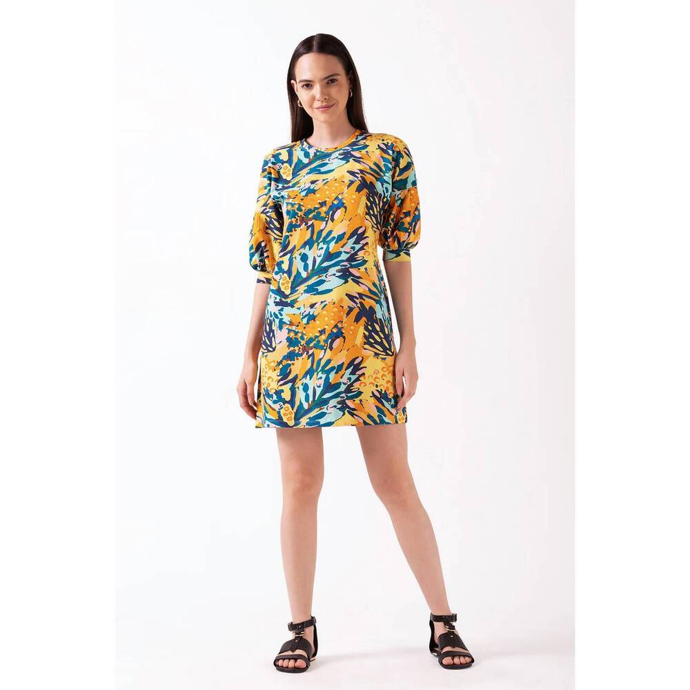 NEW CELINA MOON troian knit mini dress in orange caspian